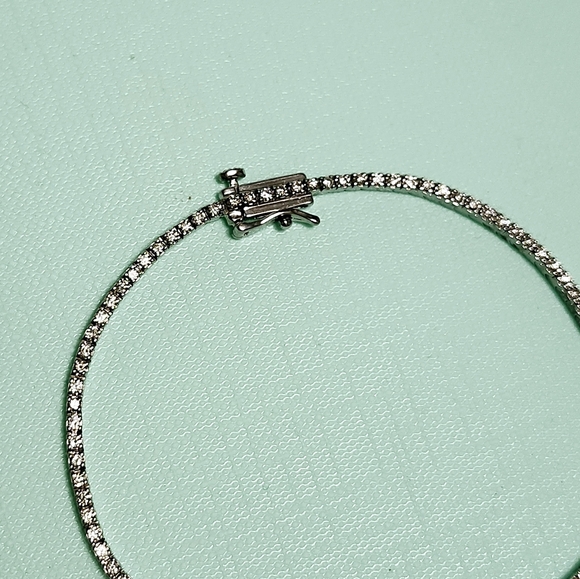 1.00 ct Diamond 10K Gold Bracelet Certificate - Picture 10 of 17